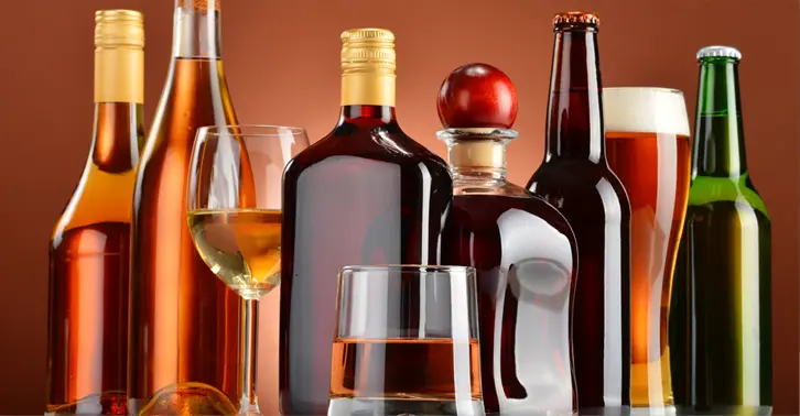 collection of various liqour bottles